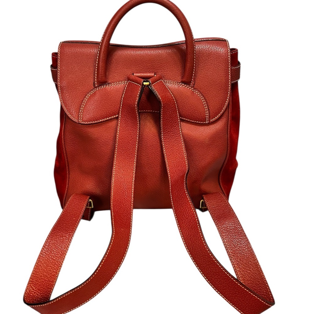 Gucci Scarlet Red Backpack with Gold Accents - Picture 3 of 13
